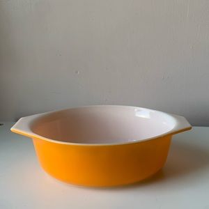 Pyrex 043 Oval Orange Seville Casserole Dish, 1 1/2 Quart,  No Lid 1950s Rare